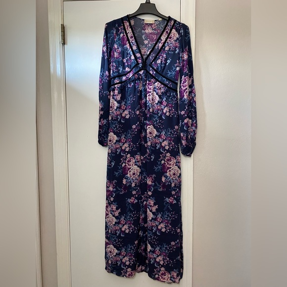 blue floral altar'd state dress Strappy Fit-and-Flare Dress main image 1